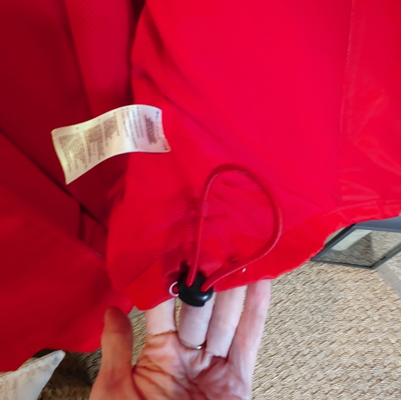 ADIDAS MENS DRIVE 2 WINDBREAKER FULL FRONT ZIP JACKET WITH STOWAWAY HOOD, RED M - Picture 8 of 14